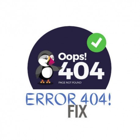 Prestashop Error 404 Fix Pack